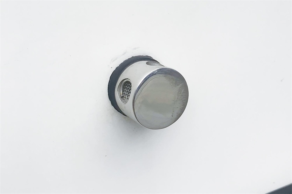 316 Rozsdamentes acél 90 fokos tartály szellőzőnyílás