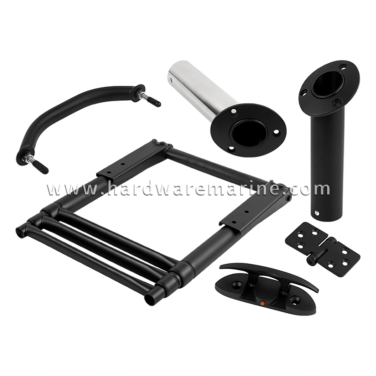 316 Rozsdamentes acél kopásálló elhalványulás-rezisztens matt fekete tengeri hardver alkatrészek